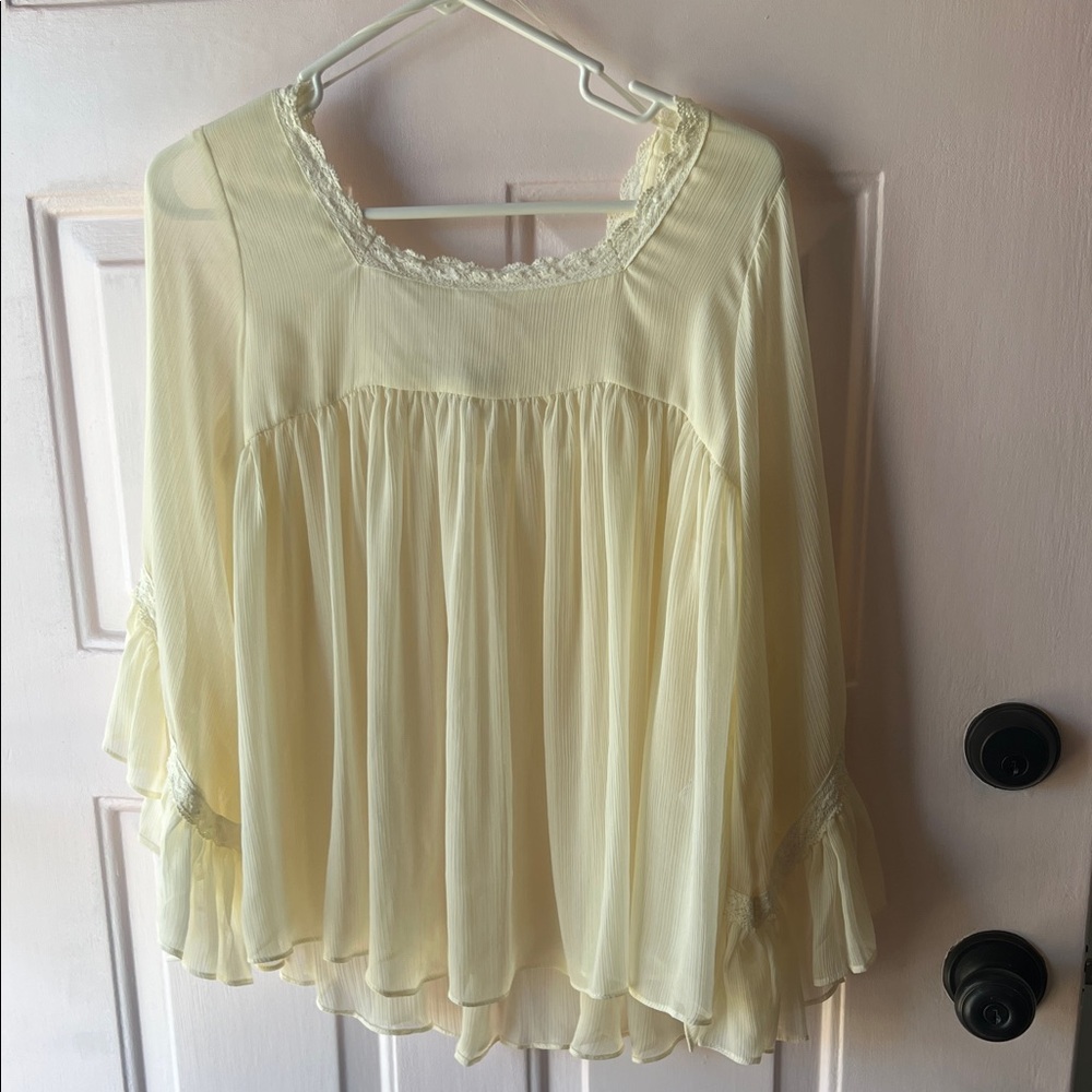 Elegant Cream Women's Top